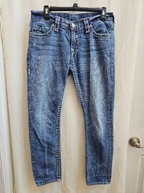 True Religion Distressed Blue Jeans – Size 27